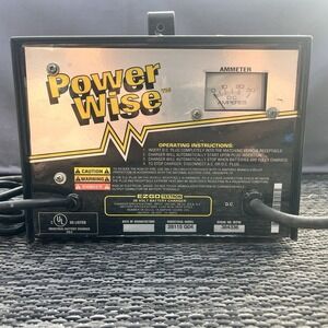 Power Wise 36 Volt EZ-GO Textron Golf Cart Battery Charger Model #28115 G04 GOOD